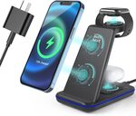 3 in 1 Wireless Charger with 20W QC3.0 Charger & Fast-charging Cable $27.49 (Was $49.99) + Delivery @ Wavlink-RC via Amazon AU