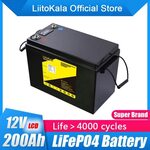 LiitoKala 12V LiFePO4 200Ah Battery (w/ 12V outputs) & 14.6V20A Charger US$379.26 / A$586.32 Delivered @ LiitoKala AliExpress