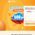 MultCloud 500GB Lifetime Cloud Data Traffic Storage Giveaway & All Advanced Features for 1 Year @ MultCloud