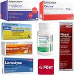 Hayfever Grab Bag - Bulk: Fexo, Loratadine, Cetirizine, Nasal Spray, Paracetamol, Ibuprofen $49.99 Delivered @ PharmacySavings