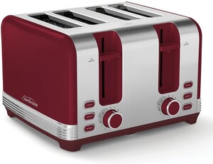 Sunbeam The Chic Collection 4 Slice Toaster (Red) $24 + Delivery ($0 C&C/In-Store) @ Retravision