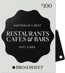 10% Bonus Value on Broadsheet Gift Card (Physical or Digital) + 1% Surcharge (+ $2.95 Physical Delivery) @ Broadsheet Gift Card
