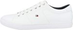 Tommy Hilfiger Men's Essential Leather Sneaker, White (Sizes US 7.5 TO US 12) $82-$85 Delivered @ Amazon AU