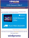 $100 Discount + Free Delivery on $800+ Windows 8 Products - Computer Alliance