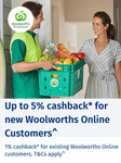 [RACQ] 5% Cashback on Groceries for New Woolworths Online Customers (1% for Existing Customers) @ RACQ Benefits