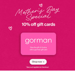 10% off Gorman Gift Cards @ Gorman