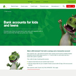 Open Complete Freedom & Incentive Saver Accounts and Deposit $100 within 30 Days, Get $50 Bonus (Under 18s Only) @ St.George