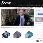 Focus Ties 50% off everything! Ties $15 (down from $30), Cufflinks $12.50 (down from $25)