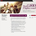 Westpac - New Acc + Deposit $50 and Get $100 Student Flights Voucher to Use on Booking of $1500+