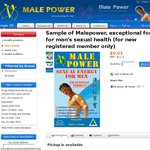 Natural Health Product Male Power Sample $0.01 for Pickup or $5 for Shipping