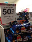 Myer 50% off Clearance Toys (Top Ryde City NSW)