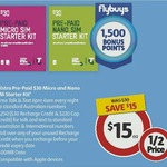 Telstra Prepaid Micro or Nano SIM Starter Kits $15 @ Coles (with Bonus 1500 Flybuys Points)