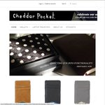 20% off Cheddar Pocket Wallets & Laptop Sleeves