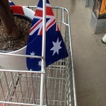 Free Aussie Flags @ Bunnings Artarmon (Probably Others Too). Fabric 20cm X 30cm. 40cm Pole