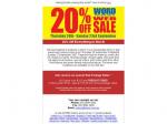 WORD.com.au 20% Off Sale 20-23 September