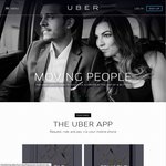 Uber Car Driver Transport Service - $30 off Your First Ride [Melbourne, VIC]