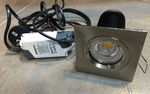 12x Brightgreen D700 10W LED Downlights in Square Brushed Chrome Downlight Fixture $499+Shipping