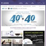 40% off Wine Glasses @ Plumm.com