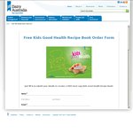 FREE: Kids Good Health Recipe Book (Hard Copy Delivered Free)
