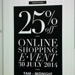 Tilkah 25% off 30th July 9am-Midnight. Online Only