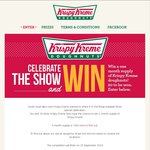 Win 1 of 20 One Month Supply of Krispy Kreme Doughnuts from Krispy Kreme