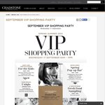 [VIC] Chadstone VIP Shopping Party, 9am to 11pm. up to 50% off Some Stores* 17 September 2014