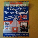 Frozen Yoghurt "Icebear" New Seddon VIC Store $2 a Cup Grand Opening Special 4 Days