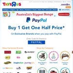 Toys "R" Us - Buy One, Get One 50% off When Using PAYPAL