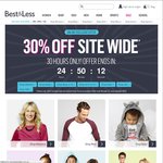 Best and Less: 30 HOURS Only,  30% Off Site Wide - Ends Monday 15th Midnight