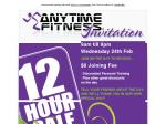 Anytime Fitness 0$ Joining Fee