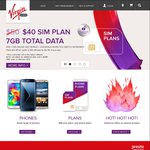 Virgin - $40 Unlimited Calls & Text with 5GB, 7GB if New Number/Porting Networks