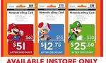 15% off Nintendo eShop Cards @ EB Games