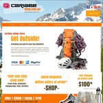 Caribee Camping Travel Gear 15% off Next Purchase Online