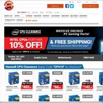 Additional 10% off Intel Haswell CPUs at Shopping Express (E.g. Intel Core i5-4690K $327.80 Delivered)