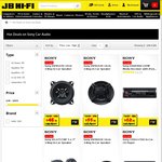 30% off Sony Car Audio - Sony XSFB1030 3 Way in Car Speaker $48.30 (Was $69) @ JB Hi-Fi
