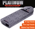 Platinum Powerboard 8 Port Surge Protector $19.95 Plus $6.95 Delivery
