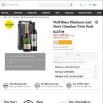 94-96pt Wolf Blass Platinum Shiraz 2004 + Moet & Chandon Brut Imperial NV = $205.18 Shipped ($155.18 with AmEx) @ Cellarmasters