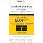 Up to 50% off Already Reduced Items (Women’s, Miss Shop Clothing, Women’s Footwear, Intimates, Homewares) @ Myer-Instore&Online