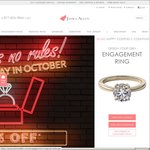 25% off James Allen Ring Settings and Wedding Bands