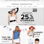 French Connection 25% Off Site-Wide  + Free Shipping Including Sale Items Until Midnight