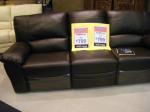 3-Seater Leather Couch from Harvey Norman Alexandria $799 (RRP $2299)