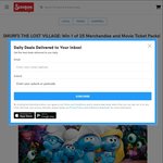 Win 1 of 25 Smurfs: The Lost Village Merchandise Packs Worth $140 from Scoopon