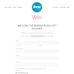Win a $50 The Burger Block gift voucher from Kew For You