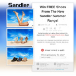 Win Your Choice of Sandler Shoes Worth $200 from Sandler