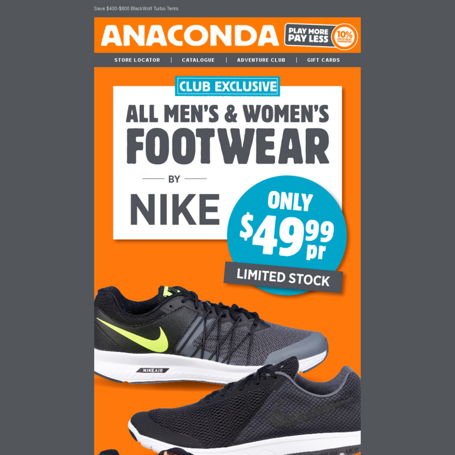 anaconda footwear sale