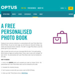 Free Personalised Big W 6x8'' 22 Page Photo Book for Optus Perks Members