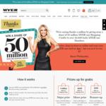 Win 1,000,000, 4,000 or 2,000 MYER one Shopping Credits from Myer