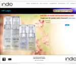 35℅ off indigo skincare products plus free gift