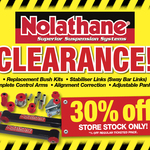 30% off Nolathane Clearance @ Autobarn (In-Store)