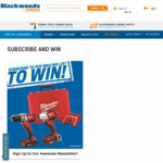 Win 1 of 6 Tool Prizes (E.g. Milwaukee M18 Drill Kit, Sidchrome 79pc Socket/Spanner Set etc) from Blackwoods Xpress